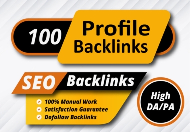  Skyrocket Your SEO with 100 High Quality Dofollow Profile Backlinks 