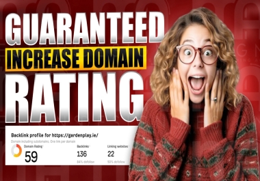 Boost Domain Rating With 200 High Authority Dofollwo Backlinks DR 50+ Quality Sites 