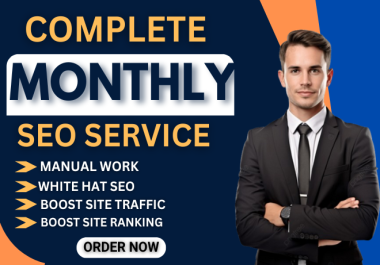 I will do Monthly Off Page SEO Services Manual High Quality Backlinks