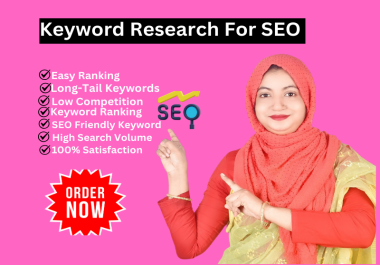 I will do best SEO keyword research