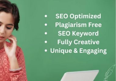 SEO-Optimized Article, Blog, and Content Writing Services