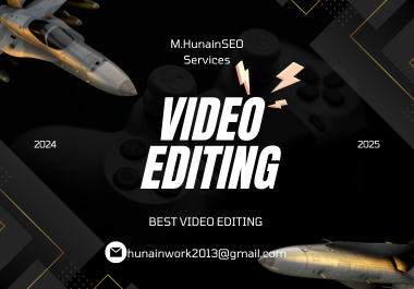 I Will Do Professional Video Editing For Gaming, Tech etc