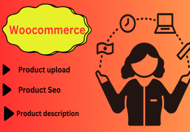 I will upload your woocommerce product