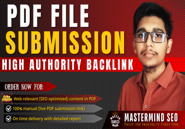 I Will Do 50 High Quality PDF Submission to Boost SEO and Increasing Authority