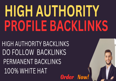 I will do high quality 9O da 100+ pr9 and, profile backlinks.