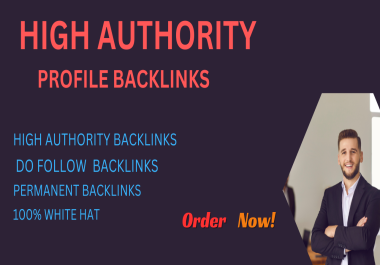 I will do high quality 9O da 5O+ profile backlinks.