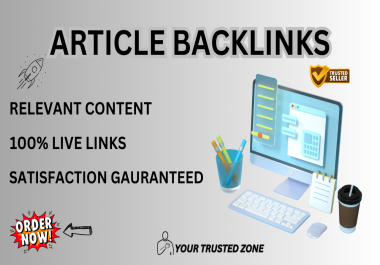 I will do 250 artikle Posting contextual backlinks off page seo