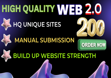 200 WEB 2.0 HQ SEO Backlinks To Improve Your Search Engine Ranking