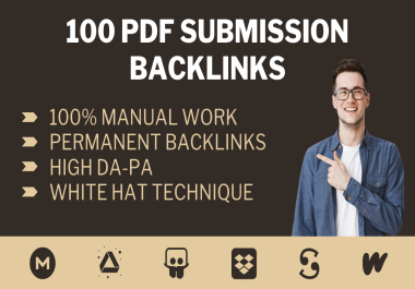 I Will Manually Do 100 PDF Submissions on High DA Sites for Quality Backlinks & SEO Boost