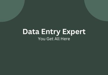 Reliable & Precise Data Entry Service