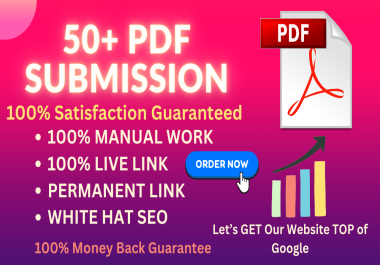 I will Do 50+ pdf submission to top document sharing sites in World