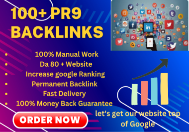 I will produce 100+ Premium PR9 Creation With Top Websites Worldwide