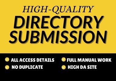 Top Manual 265 High Authority Directory Submissions.