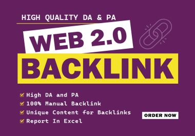 50 high DA PA web 2.0 backlink boost your google ranking