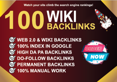 Supercharge Your SEO with 100 Premium Wiki Backlinks