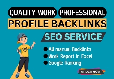 70 Quality Manual Profile Backlinks for SEO Growth