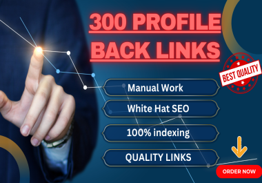 I Will Provide High-Quality 100 Profile Backlinks To Boost Your Website.