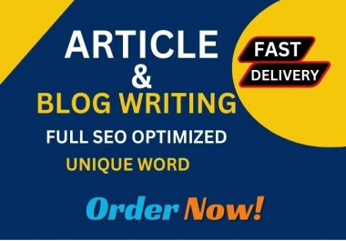 I will write bulk SEO articles and blog posts