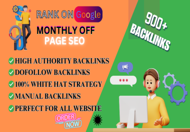 I will Enhance your website Ranking with Proven Monthly off-page SEO