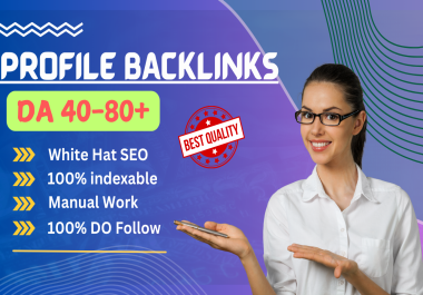 I Will Generate High-Quality Profile Backlinks To Rank Your Website.