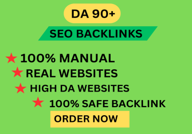 I will build 40 quality SEO backlinks from DA 90+ authority website