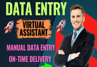 I will be virtual assistance for data entry,  copy paste,  web research