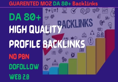 25+ Profile Backlinks at MOZ DA 80+ Web 2.0 Websites-