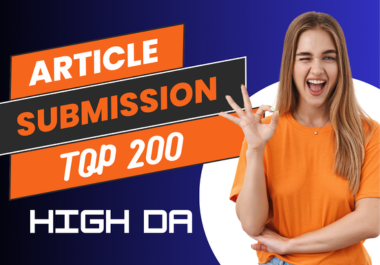 200 Original Article Submission BackLinks for Powerful SEO