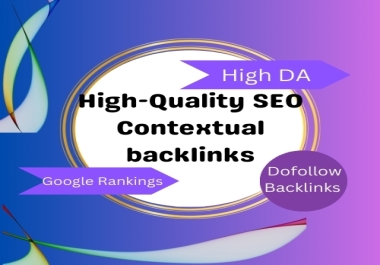 I will do provide manual high 90+ DA authority site link building for your targeted website