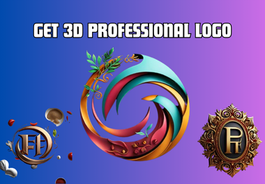 I will create professional 3D logo for your business