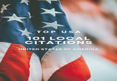 I will do USA TOP 101 LOCAL CITATIONS LOCAL SEO USA