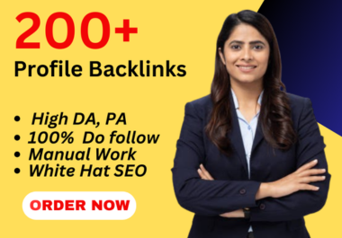 I will do 200+ Profile Backlinks