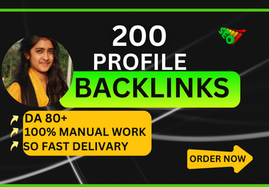 I Will Do Manual High-Quality 250 Profile Backlinks for Organic Growth