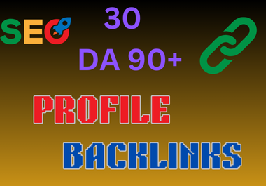 high quality 30 da 90+ profiles backlink for your website ranking