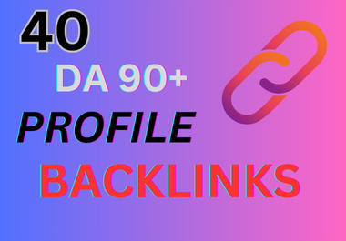 High-Quality Profile Backlinks from DA 40+ Websites for SEO