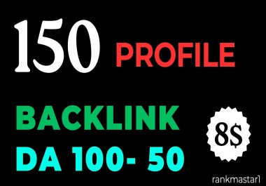 I Will manualy Create 150 Unique DA100 PR9 SEO Permanent Dofollow High Profile BackIinks