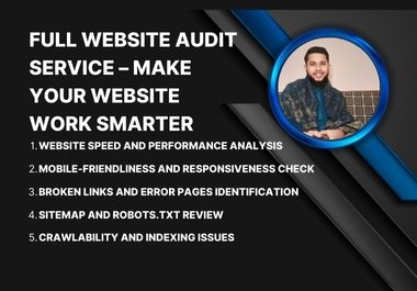 Full Website Audit Service &ndash Make Your Website Work Smarter