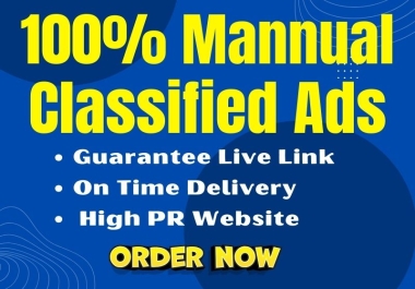 I will Submit 70 Top classified ads posts on top rank classified ad posting sites in all countries