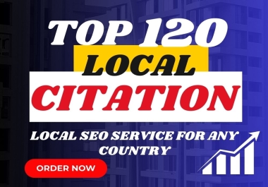 I will provide 120 top Local Citations for any country