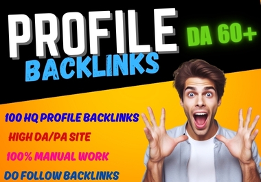 Get 101 High-Quality Profile Backlinks