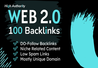 100 web 2.0 backlinks high DA50+ do follow backinks