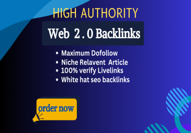 I will create manually 10 high DA web 2.0 backlinks for Boost for SEO Ranking