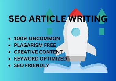 I Will Write 5 High-Quality SEO Optimized Articles of 1500+ Words Each for Your Website