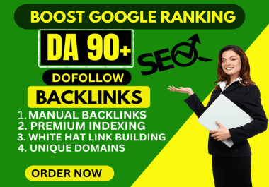 I will create 30 high authority DA 90+ Backlinks