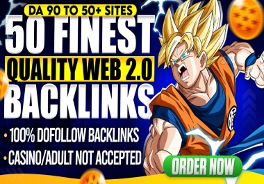 I Will Do 50 High Quality Web 2.0 Backlinks On DA 90 to 50+ Sites