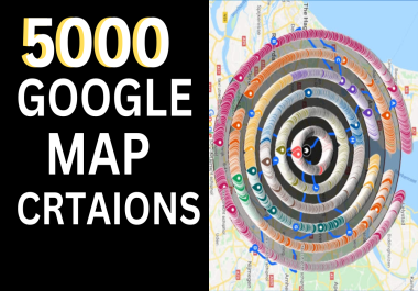 5000 google map crtations for gmb ranking and local seo