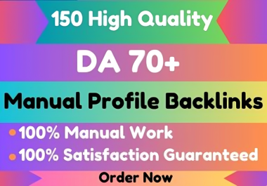 150 DA70+ High Authority SEO Backlinks to Boost Your Website's Rankings