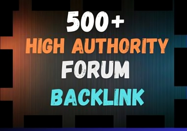 Create High Authority Forum Backlinks for your Website Growth.