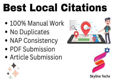 I will create quality 1000 local citations