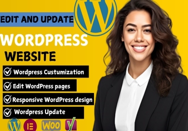 I WILL FIX EDIT CHANGE UPDATE COPY CLONE CUSTOMIZE WORDPRESS WEBSITE IN 24 HOURS